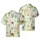Llama Alpaca Hawaiian Potted Cacti Print: Off-White Tan Fur, Geometric Blankets Short-sleeve Hawaiian Shirt - 1