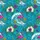 Vibrant Tropical Ocean Adventure: Surfing Flamingo Angelfish Plumeria Hibiscus Foliage Print Short-sleeve Hawaiian Shirt - 7
