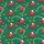 Hawaiian Santa Motorcycle Pattern: Reindeer, Gifts, Snow Tracks, Emerald Green Design Short-sleeve Hawaiian Shirt - 7