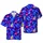 Electric Neon Bowling Pins & Celestial Orbs Hawaiian Cosmic Nebula Stellar Trails Short-sleeve Hawaiian Shirt - 1
