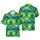Coastal Explorer Hawaiian Palm Tree Sailboat Sun Ocean Wave Botanical Pattern Short-sleeve Hawaiian Shirt - 1