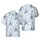 Western Riders Galloping Cowboy Horse Lasso Hawaiian Desert Flora White Blue Slate Short-sleeve Hawaiian Shirt - 1