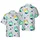 Bowler's Hawaiian Pins & Balls Hexagon Circle Triangle Dash Line Motif Short-sleeve Hawaiian Shirt - 1