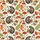 Opossum Mushroom Watercolor: Hawaiian Wildlife Autumn Foliage All-Over Pattern Short-sleeve Hawaiian Shirt - 7