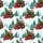 Bigfoot Sasquatch Santa Hat Presents Lights Snow Pine Hawaiian Seamless Short-sleeve Hawaiian Shirt - 7
