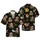 Raccoon Santa Hat Toadstool Holly Pinecone Candy Cane Black Forest Design Short-sleeve Hawaiian Shirt - 1