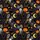 Haunted Aloha: Orange Black Houses, Skulls, Jack-o'-Lanterns, Bats, Moons Print Short-sleeve Hawaiian Shirt - 7