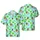 Sasquatch Surfing Hula Island Ocean Pattern | Bigfoot Hawaiian Flamingo Fabric Art Short-sleeve Hawaiian Shirt - 1