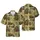 Sugar Glider Pirate Crew Galleons Cutlasses Gold Coins Sepia Treasure Map Pattern Short-sleeve Hawaiian Shirt - 1