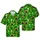 St Patrick's Day Leprechaun Gold Pot Green Beer Shamrock Harp Flag Emerald Starburst Short-sleeve Hawaiian Shirt - 1