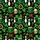 Leprechaun Hats Gold Horseshoes Beer Mugs Shamrocks Bowling Pins Black Hawaiian Print Short-sleeve Hawaiian Shirt - 7