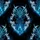 Blue Teal Dragon Head Futuristic Cityscape Cosmic Void Tribal Hawaiian Botanical Design Short-sleeve Hawaiian Shirt - 7