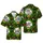 Raccoon Santa Hawaiian Pattern: Evergreen Christmas Bells Ornaments Pine Needles Short-sleeve Hawaiian Shirt - 1