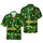St. Patrick's Day Skeleton Leprechauns Hawaiian Pattern Shamrocks Gold Coins Green Beer Short-sleeve Hawaiian Shirt - 1