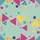 Seamless Geometric Arrangement Hot Pink Yellow Teal Triangles Blue Octagons Black Dash Dot Field Short-sleeve Hawaiian Shirt - 7