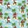 Bigfoot Sasquatch Edge-to-Edge Hawaiian Pattern Surfing Ukulele Palm Trees Ocean Waves Short-sleeve Hawaiian Shirt - 7