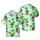 Bigfoot Sasquatch Edge-to-Edge Hawaiian Pattern Surfing Ukulele Palm Trees Ocean Waves Short-sleeve Hawaiian Shirt - 1