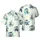 Opossum Pirate Hawaiian Nautical Pattern, Sailing Ship Anchor Ocean Chart Cream Dark Blue Short-sleeve Hawaiian Shirt - 1