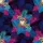Posing Raccoons Hawaiian Botanical Blue Magenta Foliage Pattern Short-sleeve Hawaiian Shirt - 7