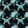 Blue Cyan Roses, Metallic Teal Handguns, Engraved Grips, Deep Black Mosaic Short-sleeve Hawaiian Shirt - 7