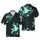Hawaiian Ornate Roses & Pistols: Light Blue Floral, Engraved Cyan, Dark Teal Motif Short-sleeve Hawaiian Shirt - 1