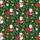 Santa Snowman Reindeer Poinsettia Holly Snowflakes Pinecones Hawaiian Fabric Print Short-sleeve Hawaiian Shirt - 7