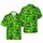Hawaiian Hairy Ape Leprechaun Green Suit Beer Mug Shamrock Coin Clover Design Short-sleeve Hawaiian Shirt - 1