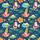 Santa Claus Vacation Surfing Waves Tropical Palm Tree Hibiscus Beach Island Pattern Short-sleeve Hawaiian Shirt - 7