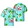 Surfing Santa Claus Christmas Hawaiian Red Shirt Polka Shorts Palm Ocean Design Short-sleeve Hawaiian Shirt - 1