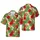 Realistic Red Squirrel Hibiscus Bird Paradise Monstera Palm Pink-Beige Seamless Pattern Short-sleeve Hawaiian Shirt - 1