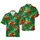 Seamless Hawaiian Tiki Mask Pineapple Hibiscus Heliconia Monstera Palm Leaf Pattern Short-sleeve Hawaiian Shirt - 1