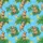 Photorealistic Capybara Hawaiian Pattern Design with Bananas & Palm Fronds Textile Print Short-sleeve Hawaiian Shirt - 7