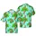 Photorealistic Capybara Hawaiian Pattern Design with Bananas & Palm Fronds Textile Print Short-sleeve Hawaiian Shirt - 1