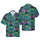 Black Cat Hula Dancers Hawaiian Tiki Mask Hibiscus Plumeria Water Ripples Short-sleeve Hawaiian Shirt - 1
