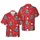 Possum Lovers: Santa Hat Christmas Light Scarf Candy Cane Gift Box Red Star Tropical Scene Short-sleeve Hawaiian Shirt - 1