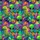 Green Alien Head Pattern: Stylized Skull & Red Sunglasses Grunge Textile Short-sleeve Hawaiian Shirt - 7