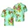 Vacation Squirrels Hawaiian Pattern: Tropical Plumeria & Polynesian Geometric Design Short-sleeve Hawaiian Shirt - 1