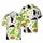 Black Cat & Mexican Food Hawaiian Design: Tacos Burritos Nachos Guacamole White Spice Backdrop Short-sleeve Hawaiian Shirt - 1