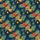 Yellow Industrial Tractor Hawaiian Pattern, Off-Road Tires, Palm Fronds, Red Flowers, Navy Blue Short-sleeve Hawaiian Shirt - 7