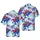 Patriotic Raccoon T-Rex Print: Uncle Sam Hat, American Flag, Hawaiian Stars Short-sleeve Hawaiian Shirt - 1