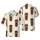 Seamless Hawaiian Polynesian Carved Tiki Statues Expressive Faces Beige Brown Green Print Short-sleeve Hawaiian Shirt - 1