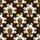 Tropical Tiki Mask Pattern: Golden Brown Geometric Carvings, White Hibiscus Plumeria Design Short-sleeve Hawaiian Shirt - 7