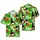 Black Cats Coconuts Papayas Watermelons Palm Fronds Monstera Leaves Design Short-sleeve Hawaiian Shirt - 1