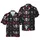 Occult Hawaiian Baphomet Skull Pentagram 666 Eye Symbols Red Black White Motif Short-sleeve Hawaiian Shirt - 1