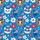 Patriotic Cat Dog Faces: Seamless Hawaiian Pattern, USA Hats, Flags, Red Blue Stars Short-sleeve Hawaiian Shirt - 7