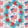 Patriotic Hawaiian Flag Hibiscus Floral Fireworks Stars Seamless Fabric Design Short-sleeve Hawaiian Shirt - 7