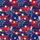 Rodeo Cowboy Bucking Bull Hawaiian Pattern: Distressed Red Blue Brushstroke Star Design Short-sleeve Hawaiian Shirt - 7