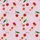 Pink Martini Glass & Red Cherry Pattern: Citrus Twist, White Sparkles, Lavender-Pink Canvas Short-sleeve Hawaiian Shirt - 7