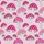 Tropical Botanical Hawaiian Amanita Muscaria Stylized Pink Magenta Seamless Fabric Pattern Short-sleeve Hawaiian Shirt - 7