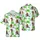 Sasquatch Golfing Hawaiian Pattern: Palm Trees, Tropical Birds, Shaggy Bigfoot Short-sleeve Hawaiian Shirt - 1